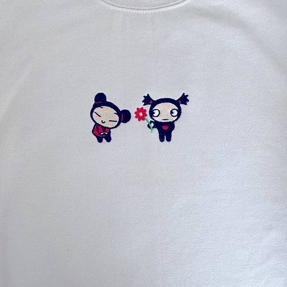 Pucca and Garu Embroidered Sweatshirt - Picture 4 of 5
